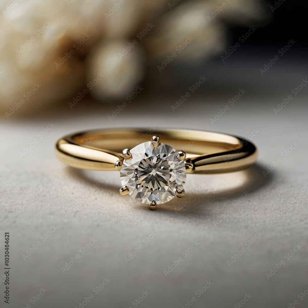 Wedding ring showcasing a stunning diamond. Wedding ring showcasing a stunning diamond.