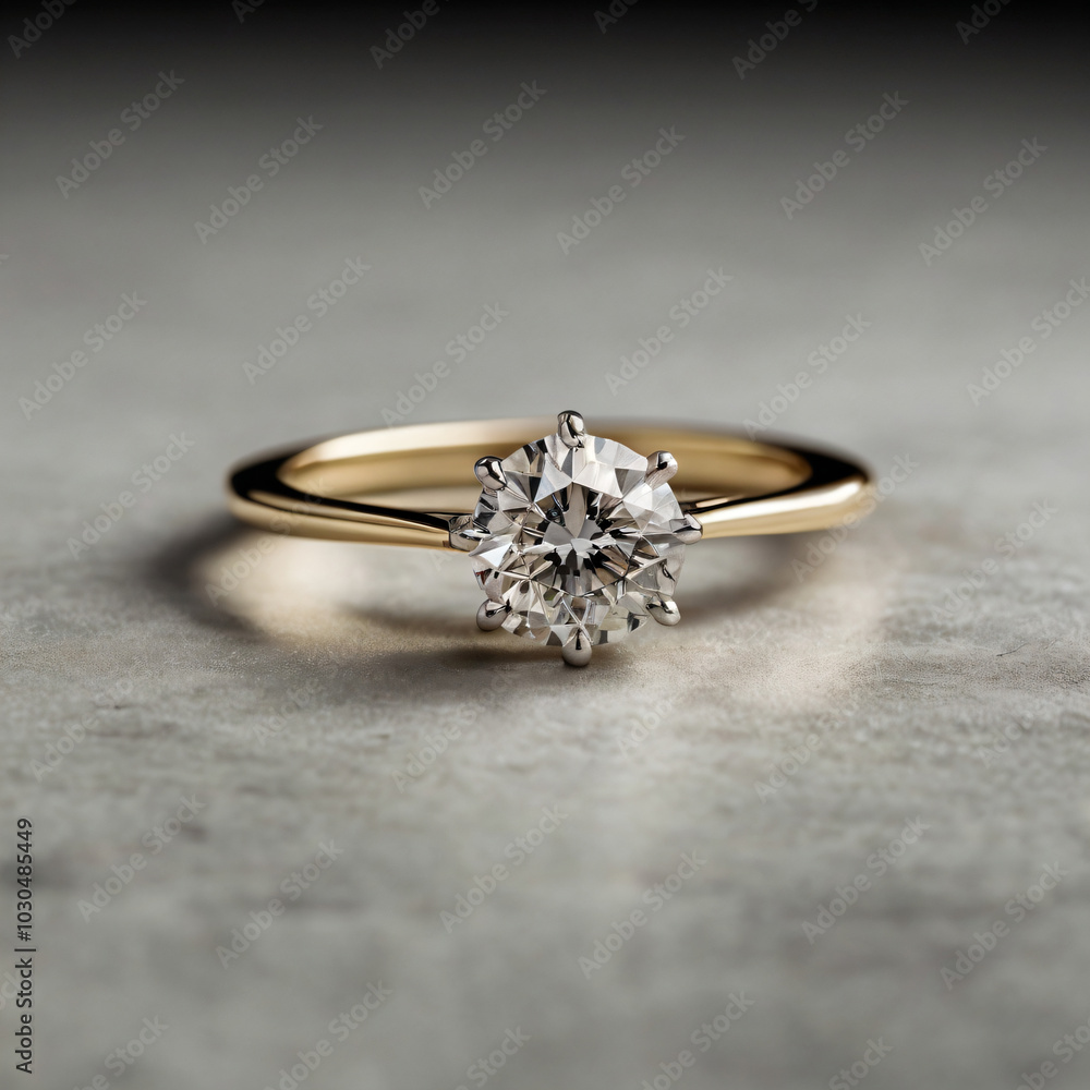 Diamond-studded wedding ring in a classic design. Diamond-studded wedding ring in a classic design.