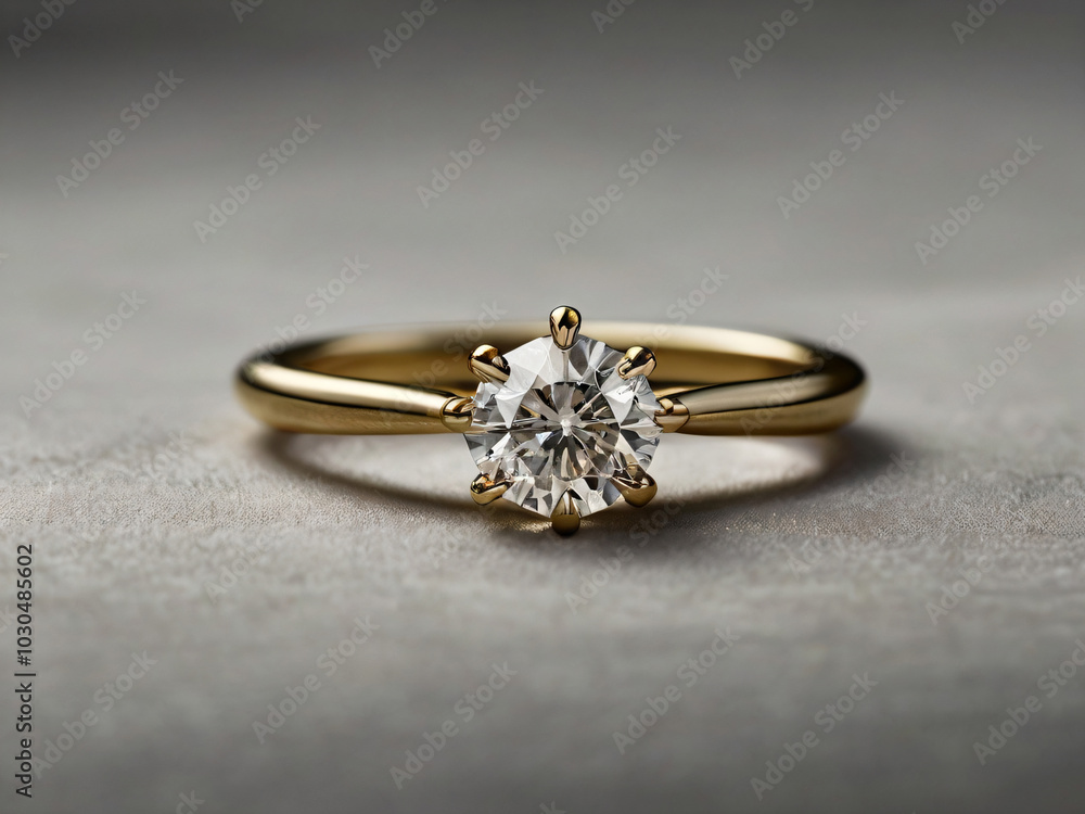 Diamond-studded wedding ring in a classic design. Diamond-studded wedding ring in a classic design.