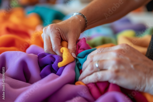 A charitable event where guests make no-sew fleece blankets to donate to local shelters or hospitals, combining creativity and community service. 