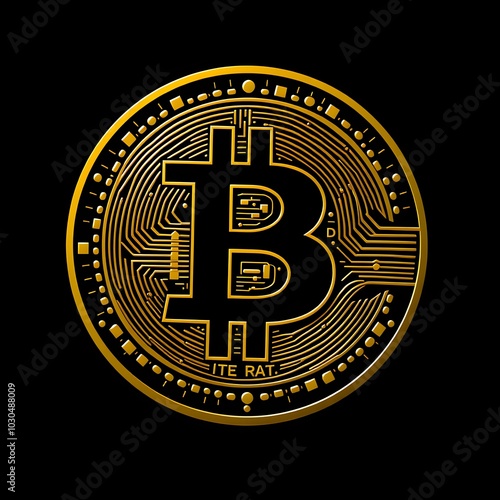 Bitcoin logo illustration