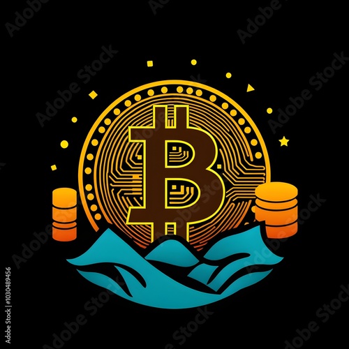 Bitcoin logo illustration