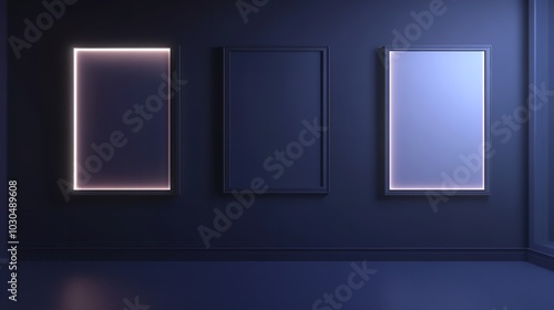  A set of simple design frames. Vector illustration