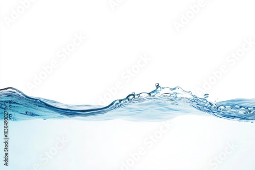 Clean blue water wave motion