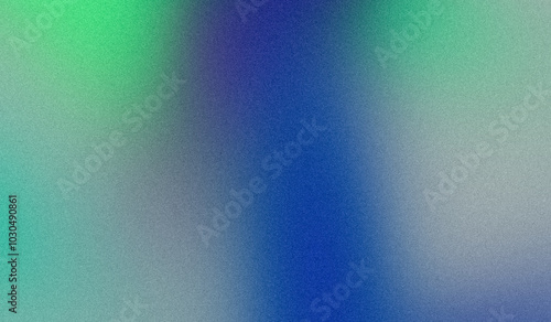 Vibrant colors grainy gradient background, green blue gray abstract noise texture backdrop design with glowing colors flow shaped, bright, noise effect, copy space.