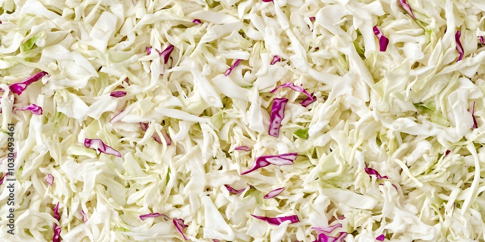 Close-up of shredded white and red cabbage, perfect for a refreshing salad. Close-up of shredded white and red cabbage, perfect for a refreshing salad.