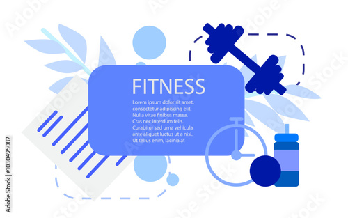 Posters for health and exercise in the media ,design template vector. ,fitness photo