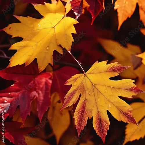 maple leaves in autumn