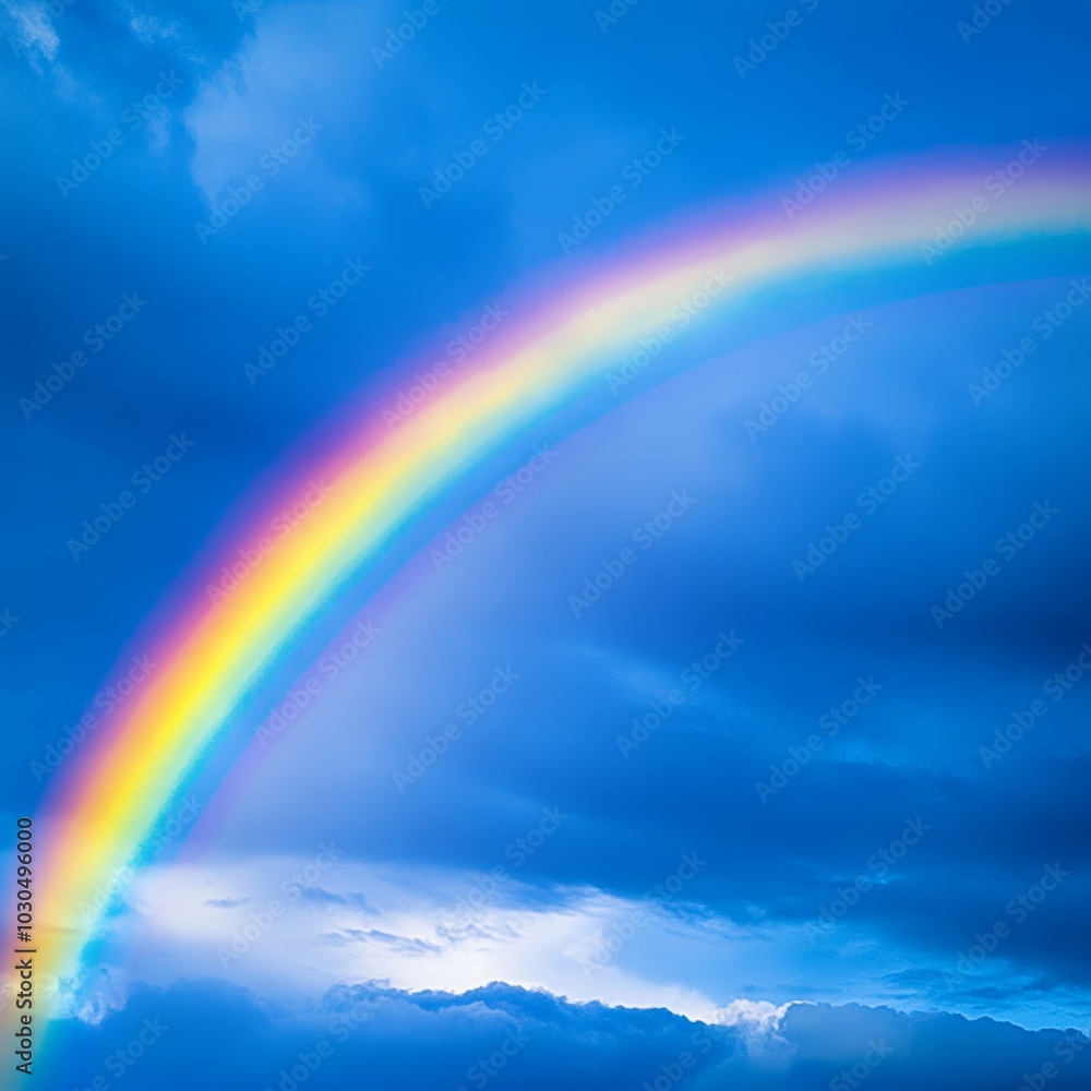 Vibrant Rainbow Against a Plain Background, Perfect for Weather or Hope Concepts Generative AI Vibrant Rainbow Against a Plain Background, Perfect for Weather or Hope Concepts Generative AI