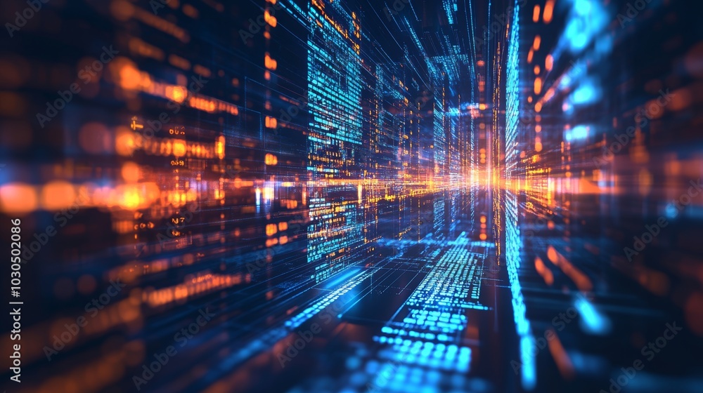 Futuristic digital background for ai, data transfer, encryption, science, and education use Futuristic digital background for ai, data transfer, encryption, science, and education use