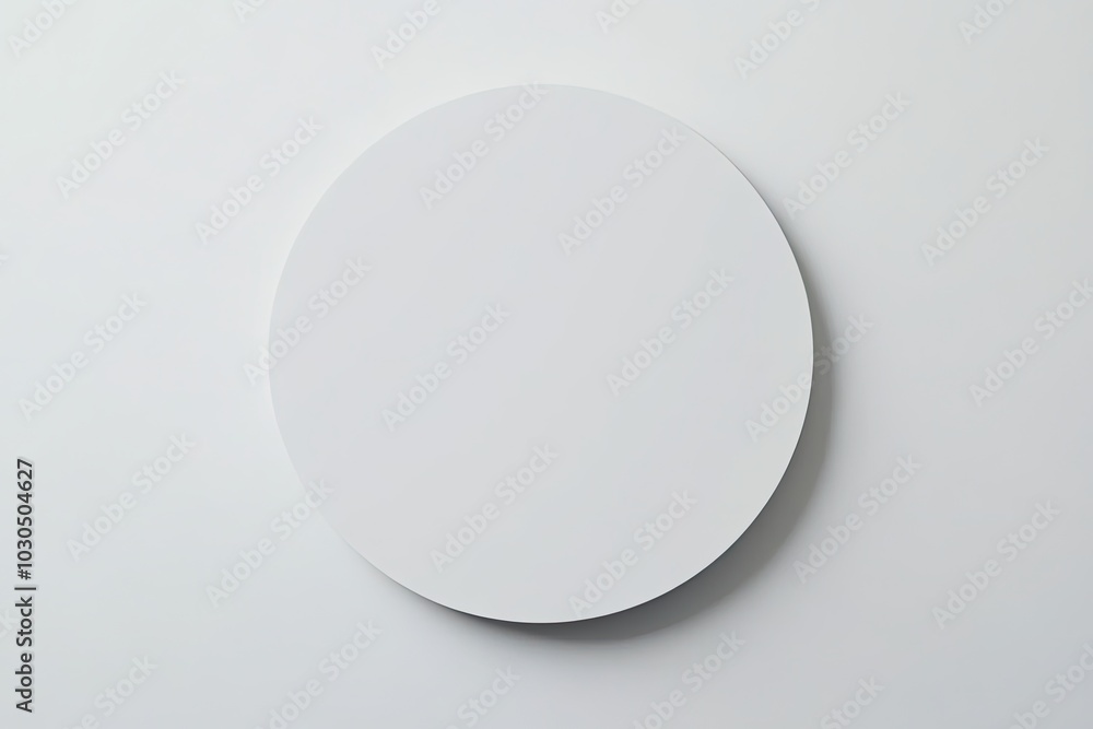 Product Presentation, Simple round shape, minimalist white circle, abstract geometric pattern Product Presentation, Simple round shape, minimalist white circle, abstract geometric pattern