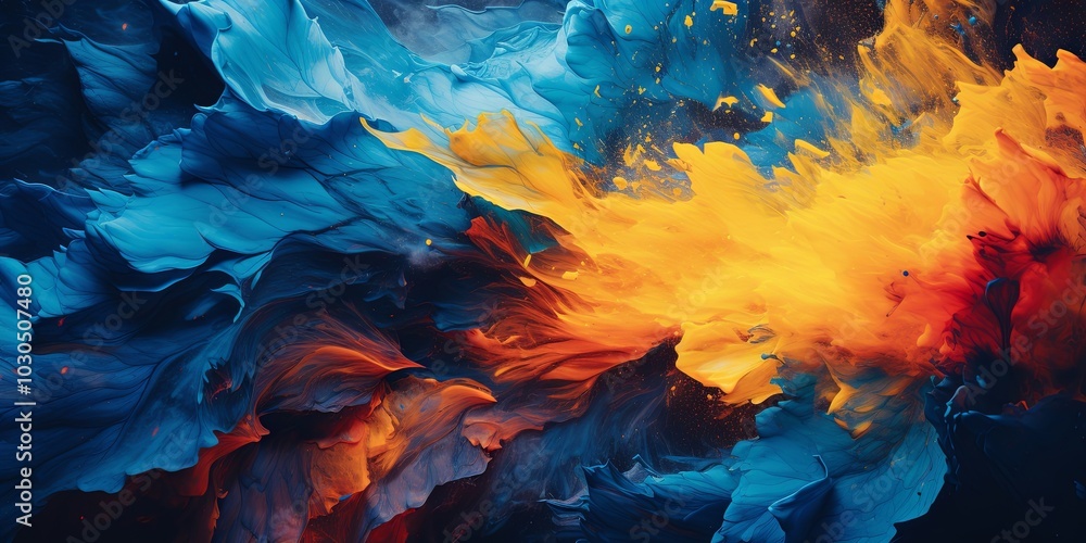A swirling dance of vibrant hues, where azure and amber intertwine in a cosmic embrace, creating a celestial landscape of ethereal beauty. A swirling dance of vibrant hues, where azure and amber intertwine in a cosmic embrace, creating a celestial landscape of ethereal beauty.