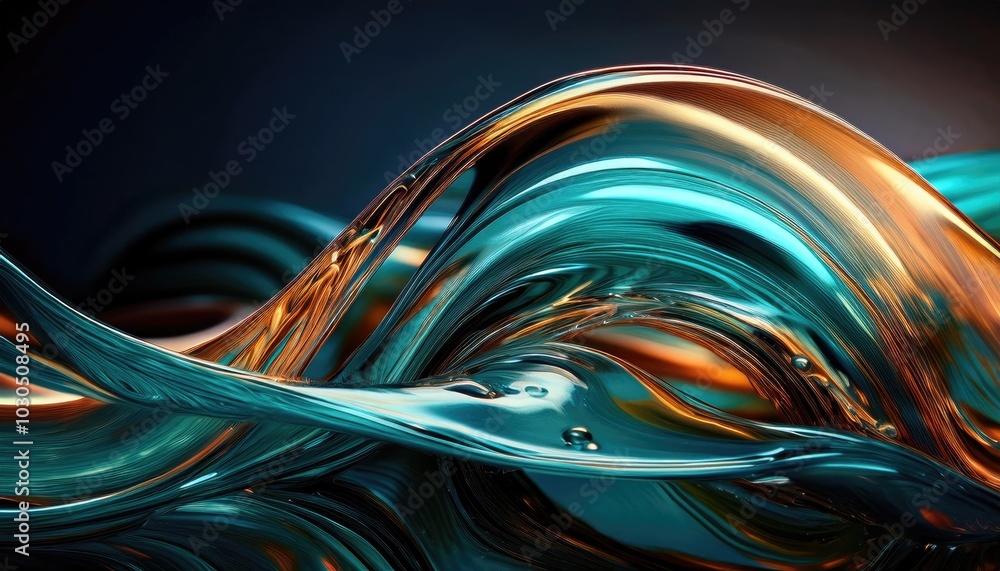 bstract Swirling glass Wave bstract Swirling glass Wave