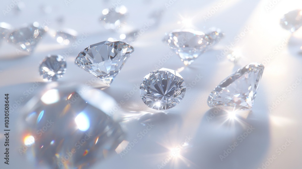 Sparkling Diamonds on a Reflective Surface Sparkling Diamonds on a Reflective Surface