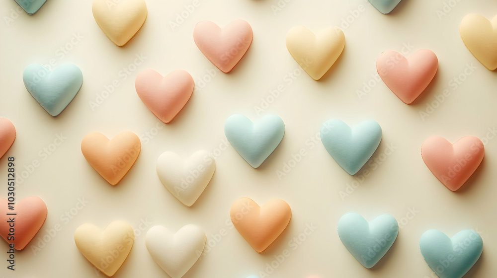 Obraz premium heart shaped candies