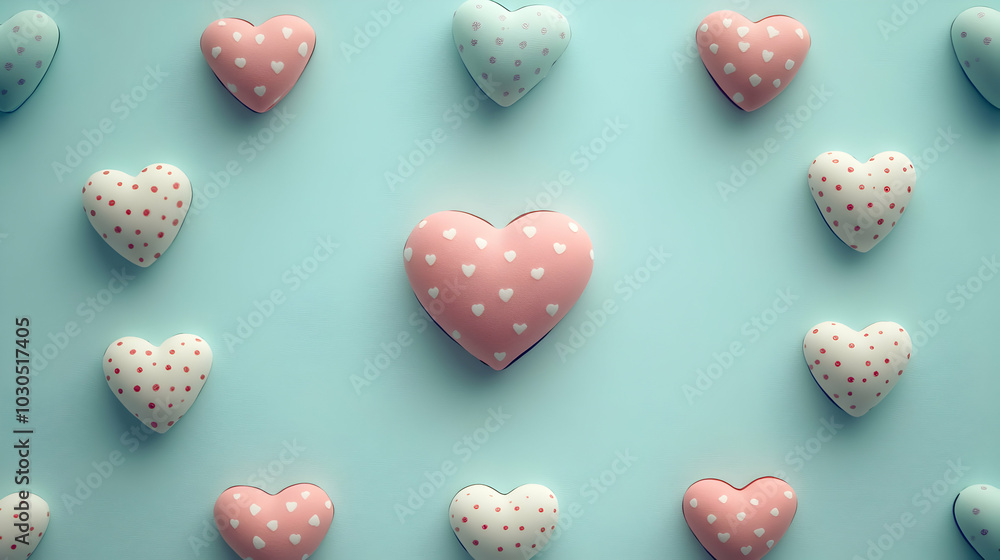 heart shaped cookies isolated on white heart shaped cookies isolated on white