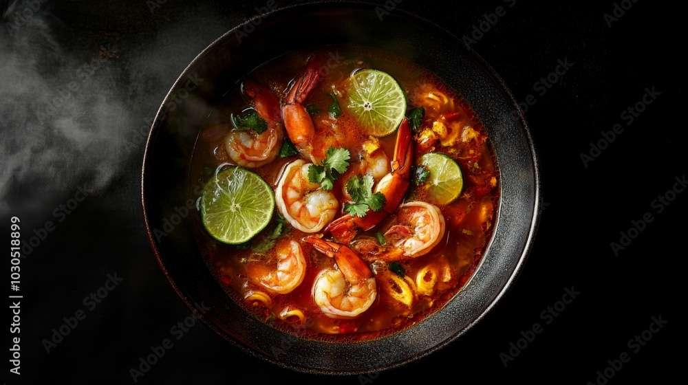 Delicious Shrimp Dish with Fresh Lime and Herbs