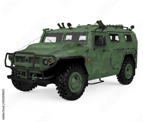 Military Truck Isolated