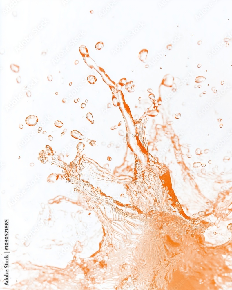 Orange Liquid Splash: Dynamic, vibrant splash of orange liquid, capturing the energy and movement of a refreshing drink or cosmetic product. Perfect for advertising or design projects. Orange Liquid Splash: Dynamic, vibrant splash of orange liquid, capturing the energy and movement of a refreshing drink or cosmetic product. Perfect for advertising or design projects.