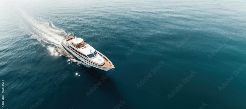 Fototapeta premium Boat vehicle cruise yacht.