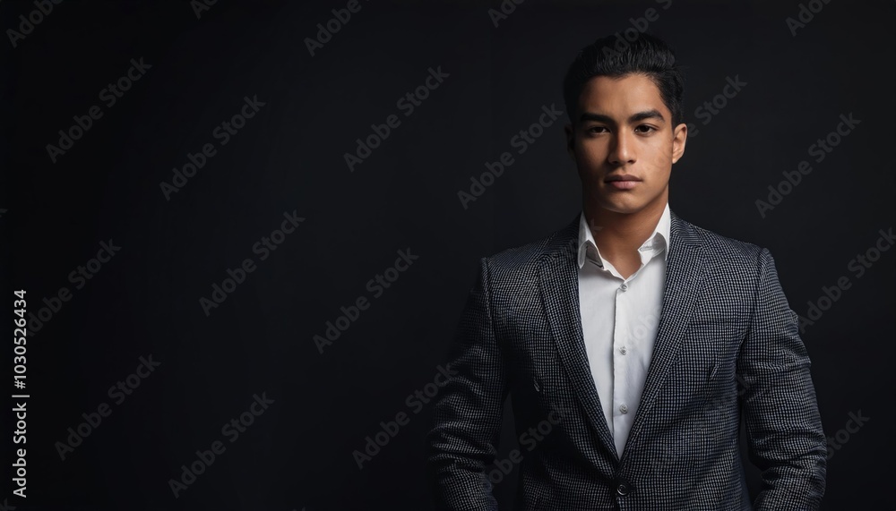 Confident Young Man in Formal Attire Confident Young Man in Formal Attire