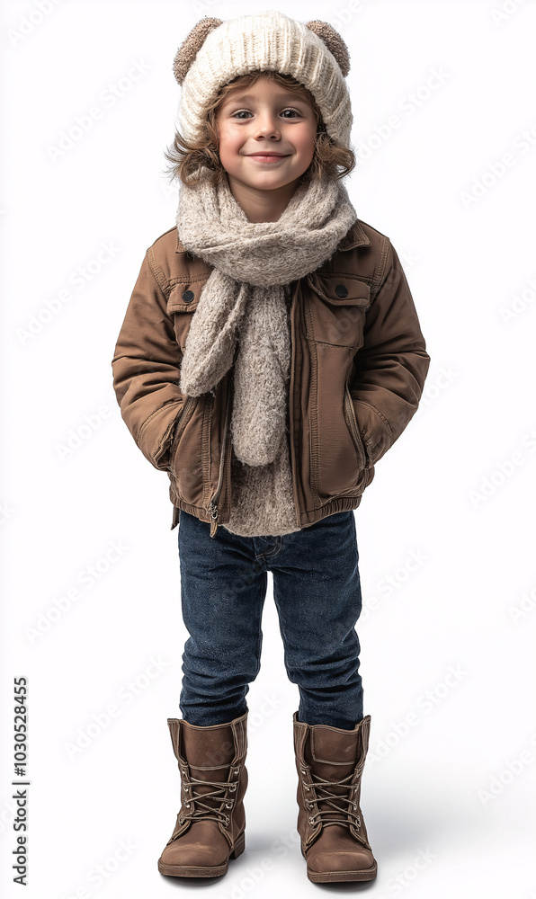A kid wearing a outfit for Chrismas, standing against a isolated background (75) A kid wearing a outfit for Chrismas, standing against a isolated background (75)
