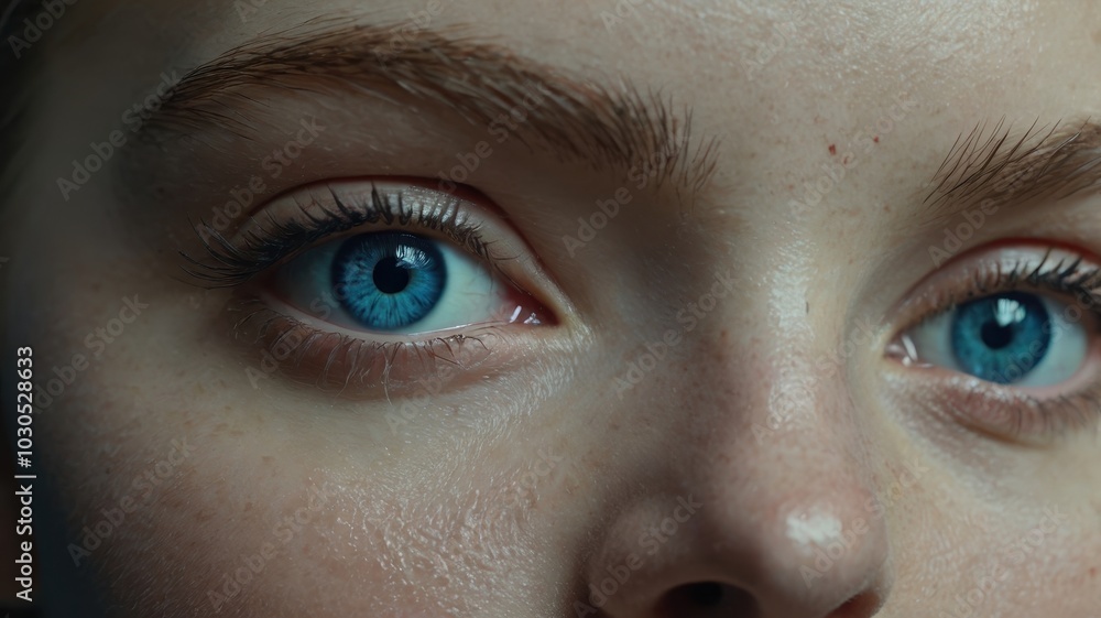Fototapeta premium close up of a female eye