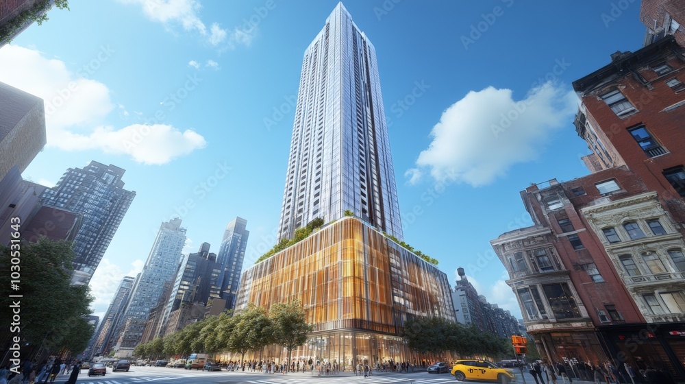 Modern Skyscraper Cityscape. Modern Skyscraper Cityscape.