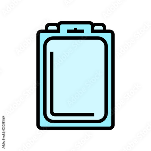clamshell package plastic package color icon vector. clamshell package plastic package sign. isolated symbol illustration