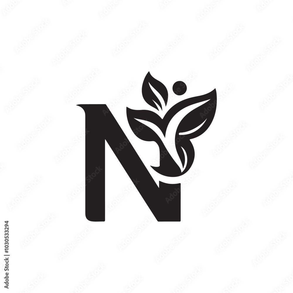Elegant Letter N Symbol with a Touch of Nature - A Creative and Stylish Logo Featuring Leaf Accents, Ideal for Eco-Friendly Brands Looking to Convey a Natural, Sophisticated Image.
Elegant Letter N Symbol with a Touch of Nature - A Creative and Stylish Logo Featuring Leaf Accents, Ideal for Eco-Friendly Brands Looking to Convey a Natural, Sophisticated Image.