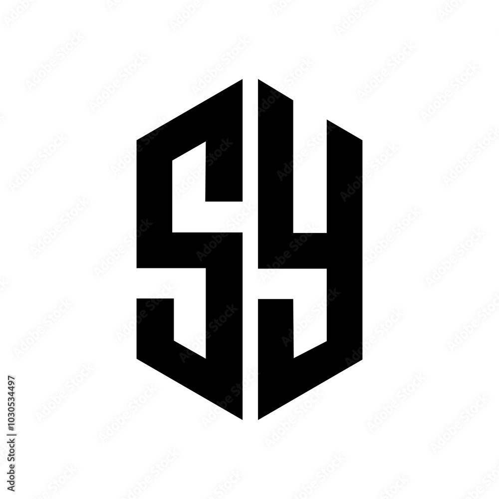 Initial Letter SY Logo Template Design Initial Letter SY Logo Template Design
