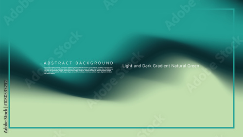silky gradient abstract background in dark green,