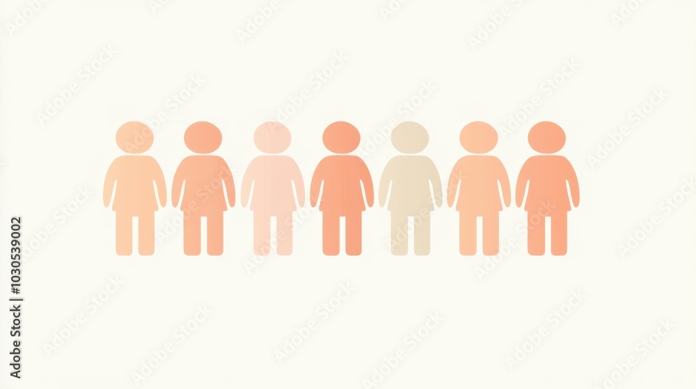 Side view flat design of a support network, with cartoon figures in pastel shades, representing a strong sense of community. Side view flat design of a support network, with cartoon figures in pastel shades, representing a strong sense of community.
