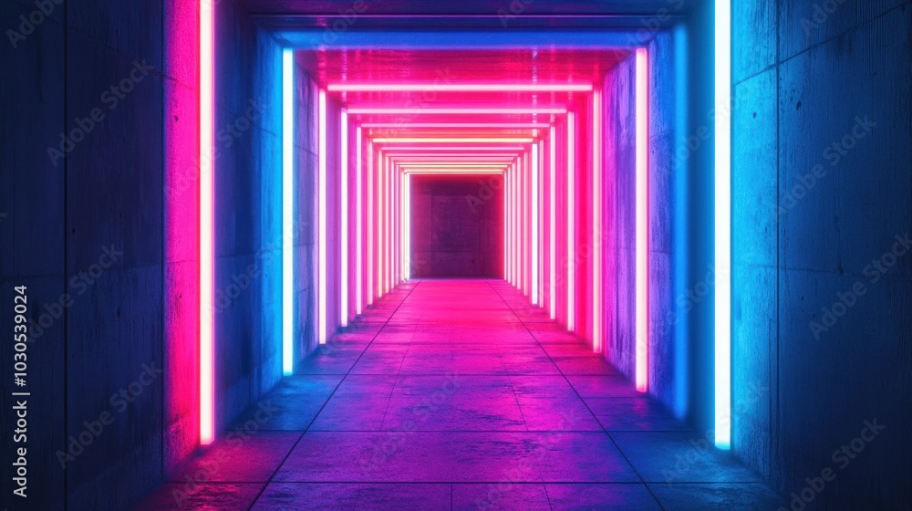 Neon glow casting vibrant hues of pink, blue, and purple, illuminating the surroundings with soft yet intense light. Neon glow casting vibrant hues of pink, blue, and purple, illuminating the surroundings with soft yet intense light.
