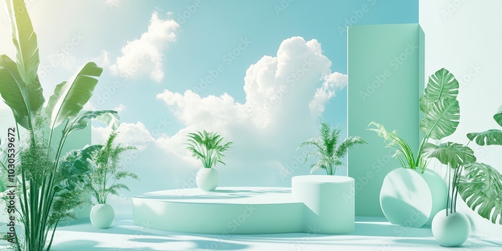 A serene and modern indoor space with green plants, soft sunlight, and minimalist decor creating a tranquil atmosphere. A serene and modern indoor space with green plants, soft sunlight, and minimalist decor creating a tranquil atmosphere.