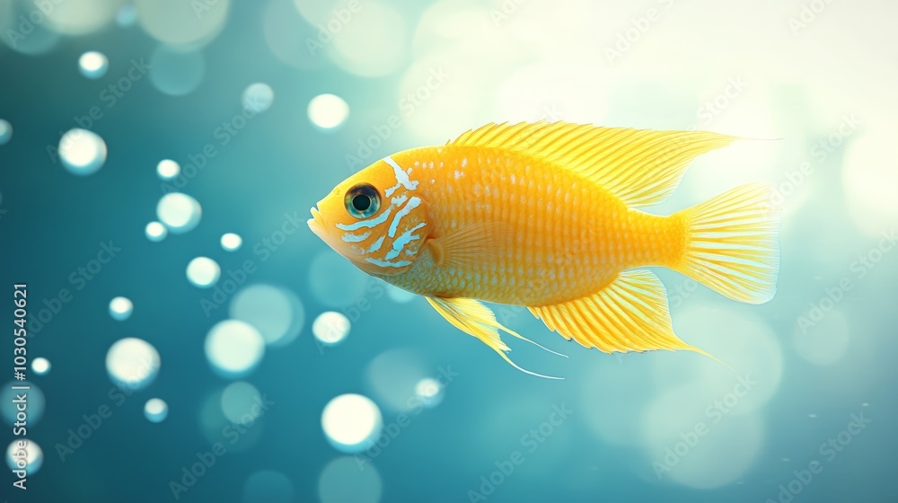 Yellow Fish in Water. Yellow Fish in Water.