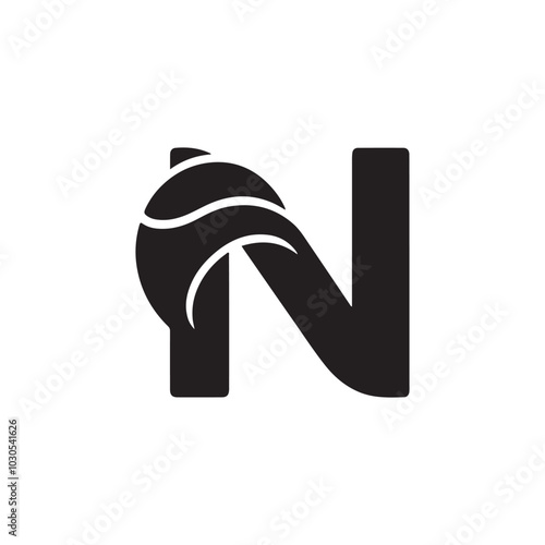 Stylish and Fluid Letter N Logo Icon Template - A Creative, Elegant Design Ideal for Modern Brands Looking for a Sophisticated, Artistic Logo That Combines Sleekness and Contemporary Aesthetics.
