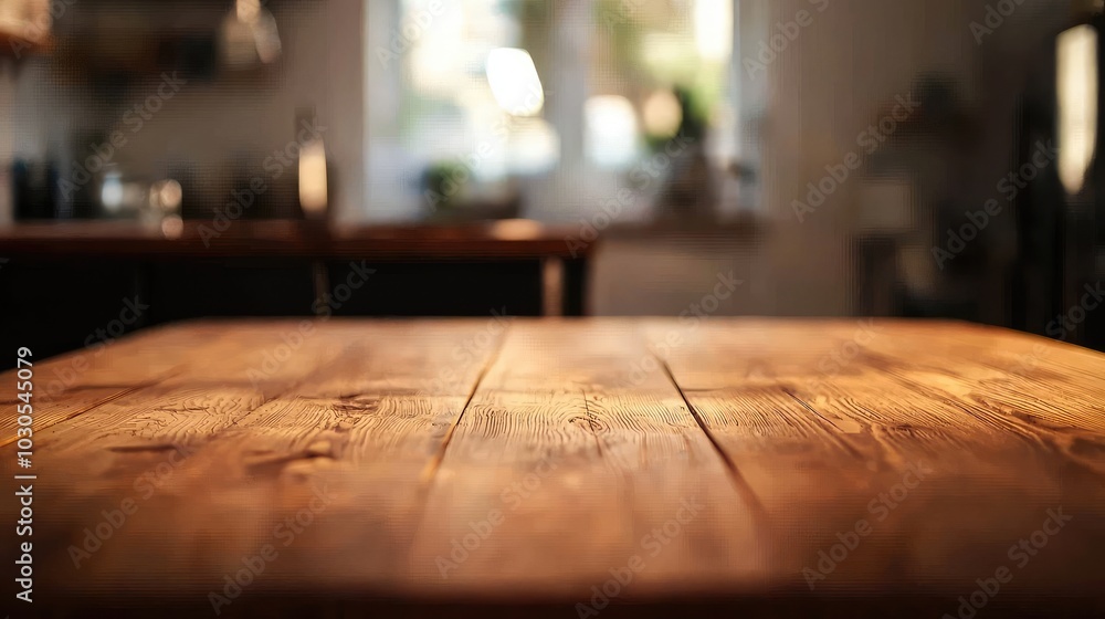 Rustic Charm of an Empty Wooden Table Rustic Charm of an Empty Wooden Table