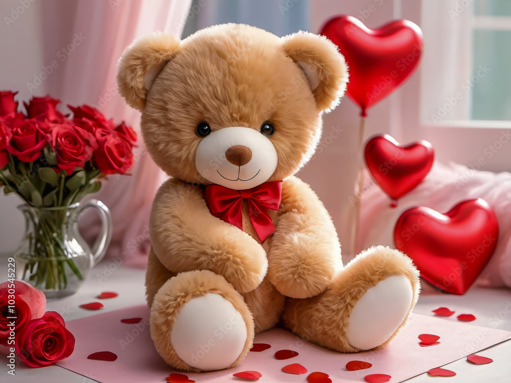 AI-generated image of Valentine’s Day theme, a celebration of love and affection AI-generated image of Valentine’s Day theme, a celebration of love and affection