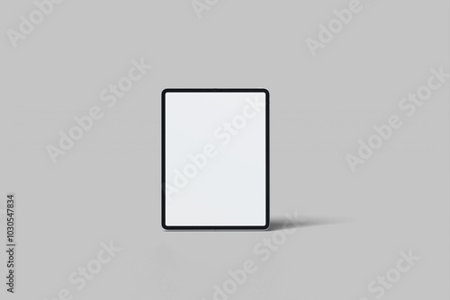 Black tablet computer mockup