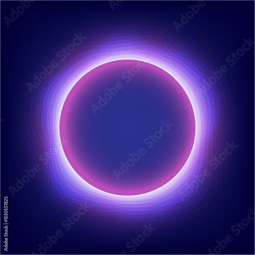 Technology ring sphere background vector digital transformation