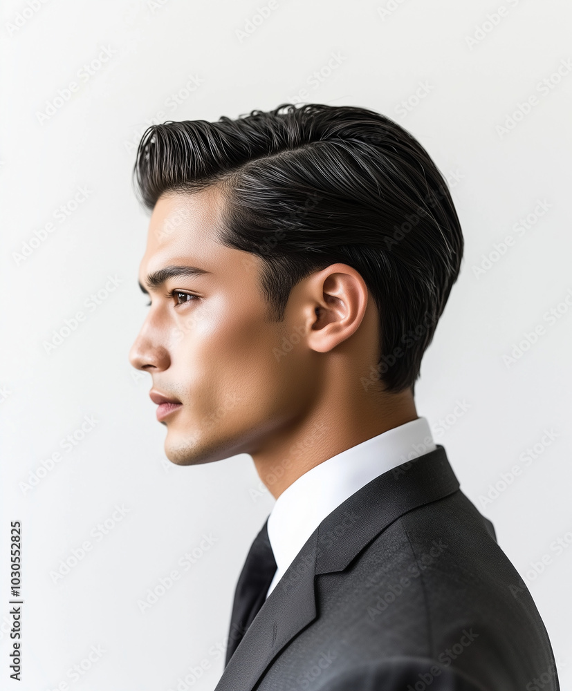portrait of a young man side view portrait of a young man side view