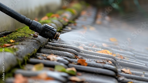 Power Washing for Spring Cleanup: High-Pressure Gutter Cleaning in Action