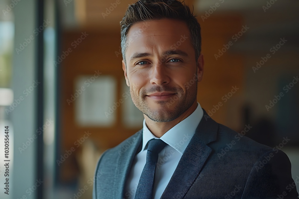 Professional Businessman Headshot - Mature, Grey Hair, Confident Smile Professional Businessman Headshot - Mature, Grey Hair, Confident Smile