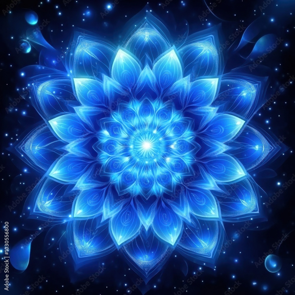 Transcendent Blue Lotus Mandala: A Journey Through Sacred Geometry, Cosmic Energy, and the Pursuit of Nirvana and Serenity Transcendent Blue Lotus Mandala: A Journey Through Sacred Geometry, Cosmic Energy, and the Pursuit of Nirvana and Serenity