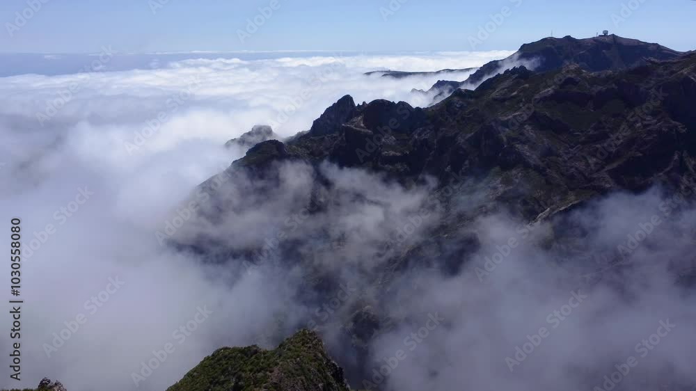 Aerial Journey Over Madeira’s Towering Mountains Aerial Journey Over Madeira’s Towering Mountains