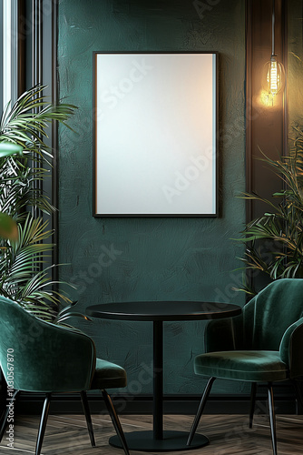 Wallpaper Mural Wall Art Mockup in Coffee Shop Torontodigital.ca