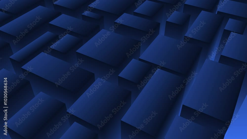Abstract 3d cubes smart city background. High quality 4k footage Abstract 3d cubes smart city background. High quality 4k footage
