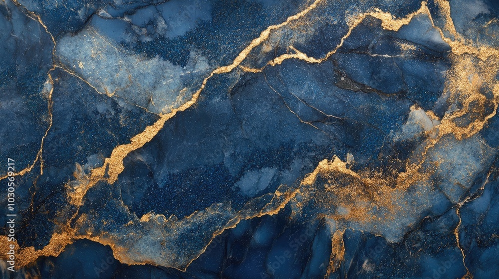 Deep blue textured stone surface with shimmering particles and golden highlights, creating a luxurious gemstone aesthetic. Deep blue textured stone surface with shimmering particles and golden highlights, creating a luxurious gemstone aesthetic.