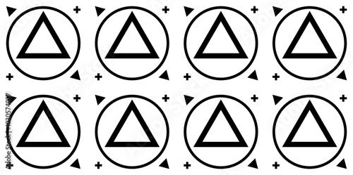 VFX Camera motion tracking markers set. Video footage replacement tracking markers element.